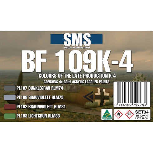Bf109 K-4 (LATE PRODUCTION) Colour Set